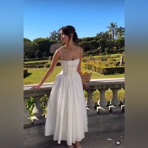 NWT House of CB White Strapless Maxi summer Dress